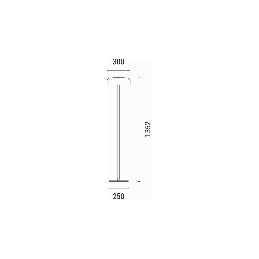 Lampadaire LED/8W/230V 3000K