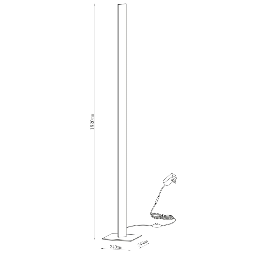 Lampadaire LED BERNADETTA LED/28W/230V 4000K blanc