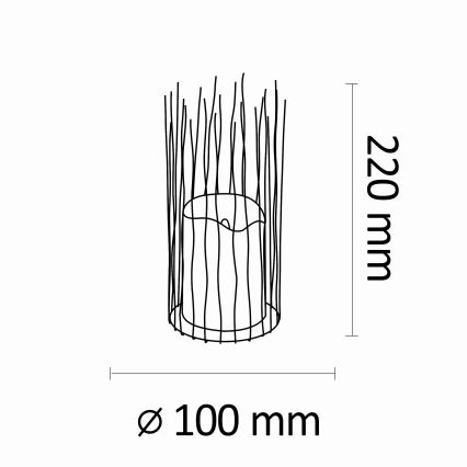 Lampadaire LED BORG 2xAA IP44