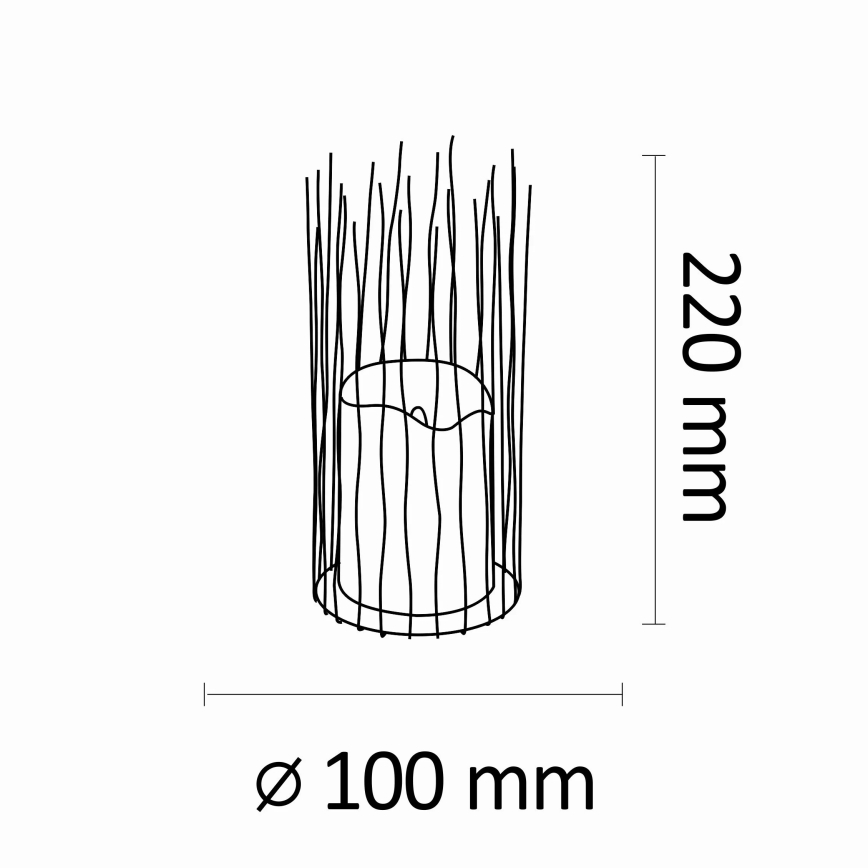 Lampadaire LED BORG 2xAA IP44