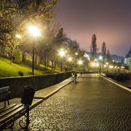 Lampadaire LED de rue avec capteur, puce SAMSUNG LED/30W/230V 6500K IP65
