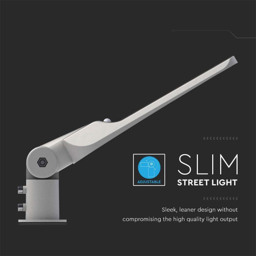 Lampadaire LED de rue avec capteur, puce SAMSUNG LED/30W/230V 6500K IP65