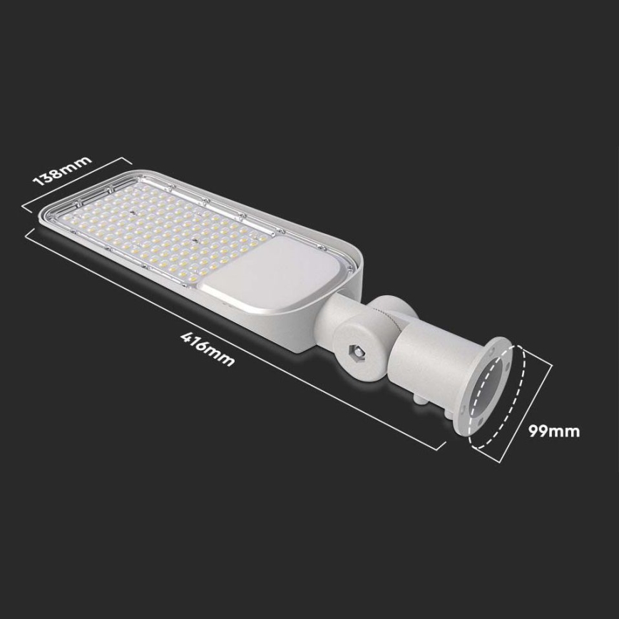 Lampadaire LED de rue avec capteur, puce SAMSUNG LED/30W/230V 6500K IP65