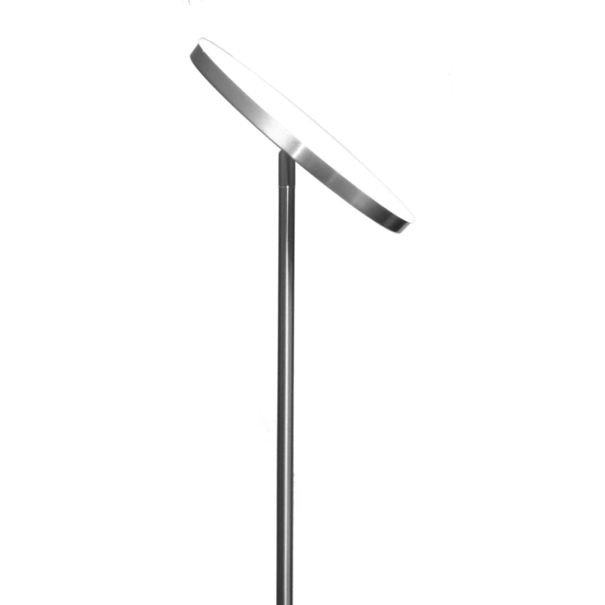 Lampadaire LED dimmable NORA LED/25W/230V 2200/3000/4000K + LED/5W 3000K chrome mat + télécommande