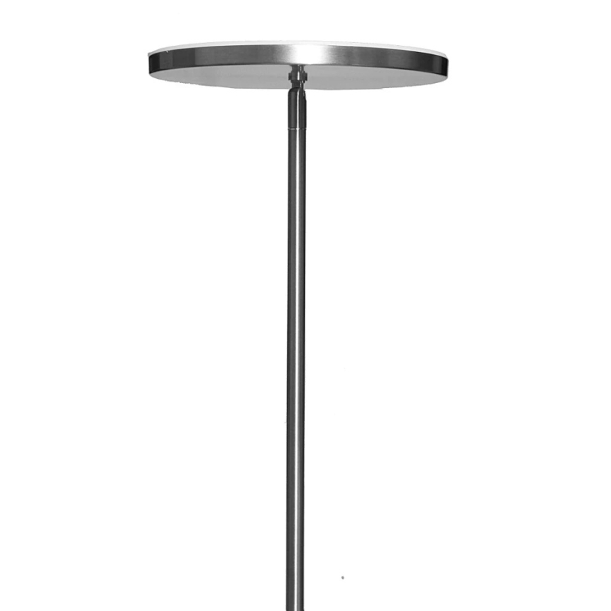 Lampadaire LED dimmable NORA LED/25W/230V 2200/3000/4000K + LED/5W 3000K chrome mat + télécommande