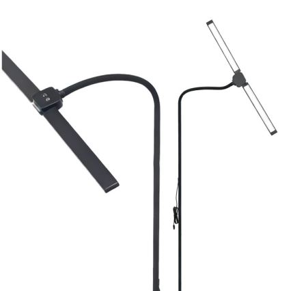 Lampadaire LED dimmable TEILO LED/14W/230V 3000/4000/6000K noir
