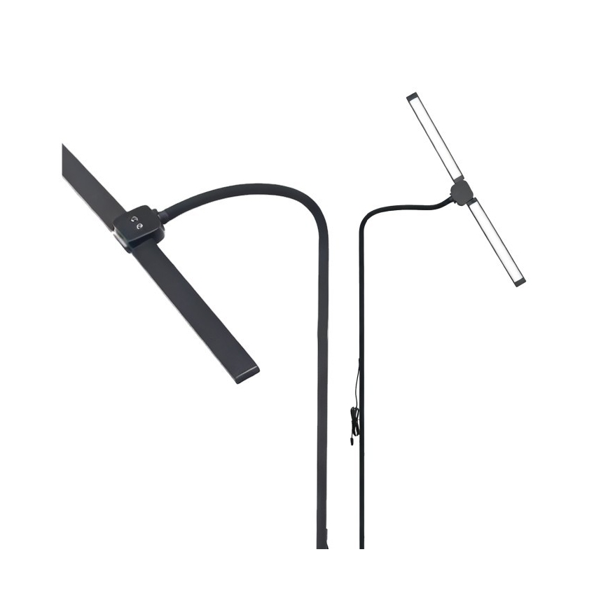 Lampadaire LED dimmable TEILO LED/14W/230V 3000/4000/6000K noir