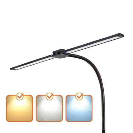 Lampadaire LED dimmable TEILO LED/14W/230V 3000/4000/6000K noir