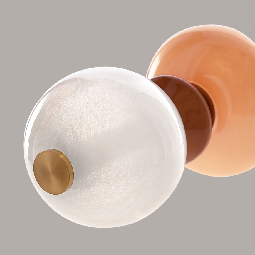 Lampadaire LED FLORES LED/15W/230V doré/orangé/marron