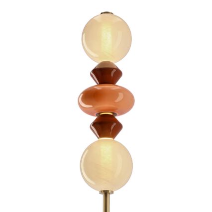 Lampadaire LED FLORES LED/15W/230V doré/orangé/marron