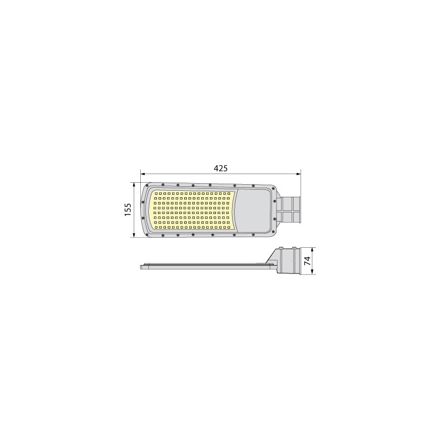 Lampadaire LED NOVUM PLUS 100W 230V IP65 4000K
