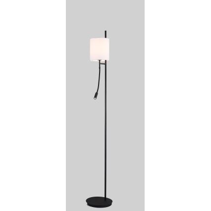 Lampadaire LED TOKYO 1xE27/40W/230V + LED/3W noir/blanc