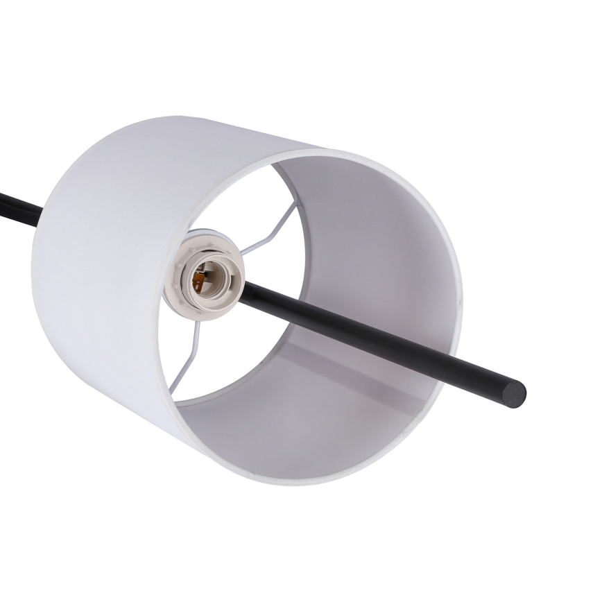 Lampadaire LED TOKYO 1xE27/40W/230V + LED/3W noir/blanc