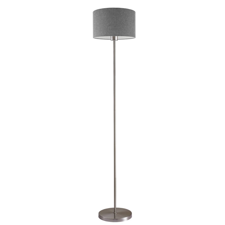 Lampadaire LED TUNJA 1x E27/20W/230V Ø 30 cm chrome mat / gris