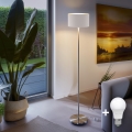 Lampadaire LED TUNJA 1xE27/20W/230V Ø 30 cm chrome mat/blanc