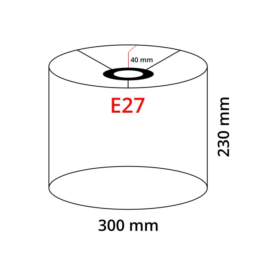 Lampadaire LED TUNJA 1xE27/20W/230V Ø 30 cm chrome mat / marron