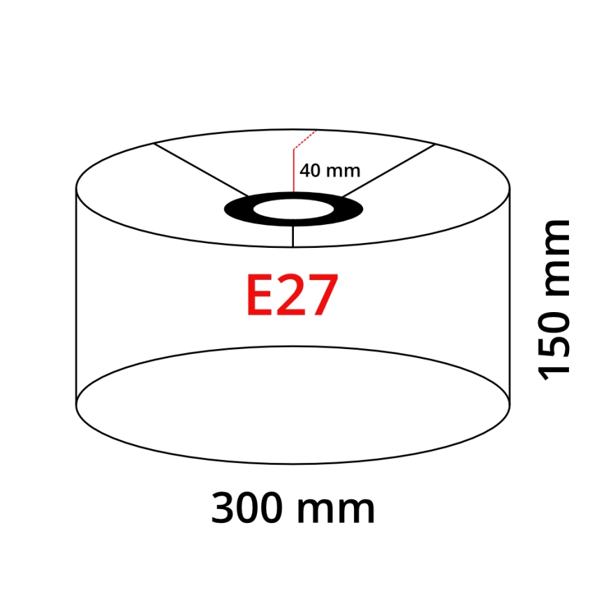Lampadaire LED TUNJA 1xE27/20W/230V Ø 30 cm doré/blanc