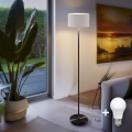 Lampadaire LED TUNJA 1xE27/20W/230V Ø 30 cm noir/blanc