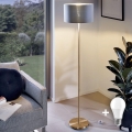 Lampadaire LED TUNJA 1xE27/20W/230V Ø 38 cm doré/gris