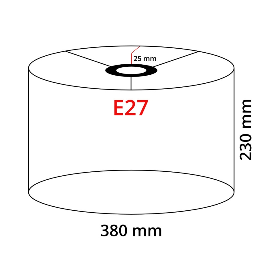 Lampadaire LED TUNJA 1xE27/20W/230V Ø 38 cm doré/marron