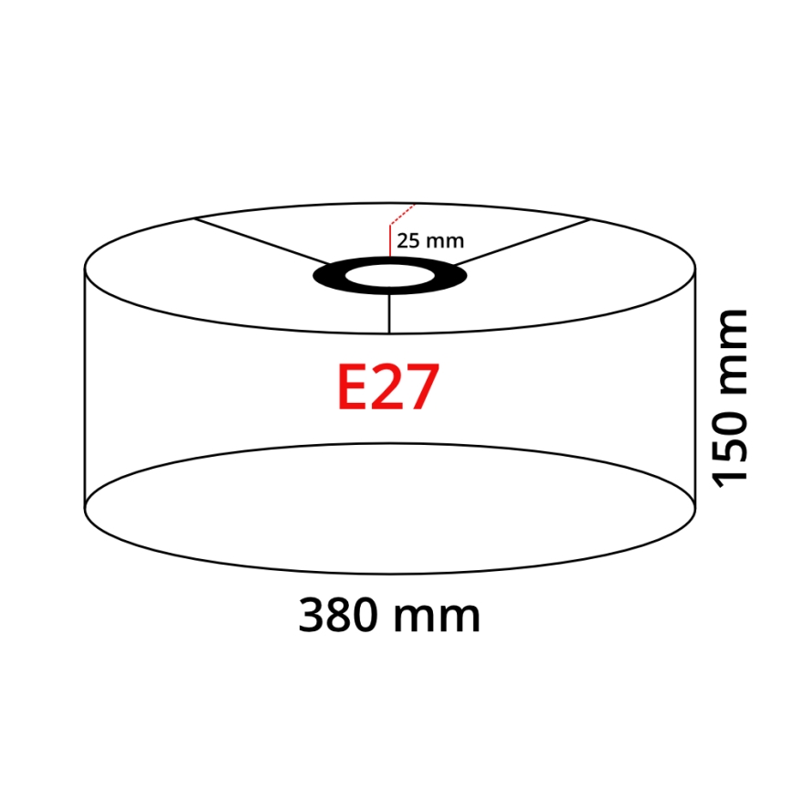 Lampadaire LED TUNJA 1xE27/20W/230V Ø 38 cm doré/marron