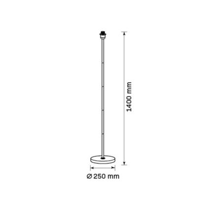 Lampadaire LED TUNJA 1xE27/20W/230V Ø 38 cm doré/taupe