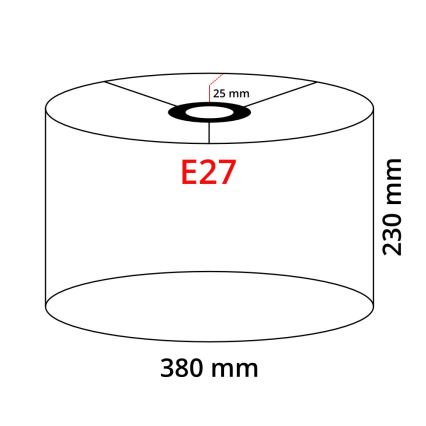 Lampadaire LED TUNJA 1xE27/20W/230V Ø 38 cm noir/blanc