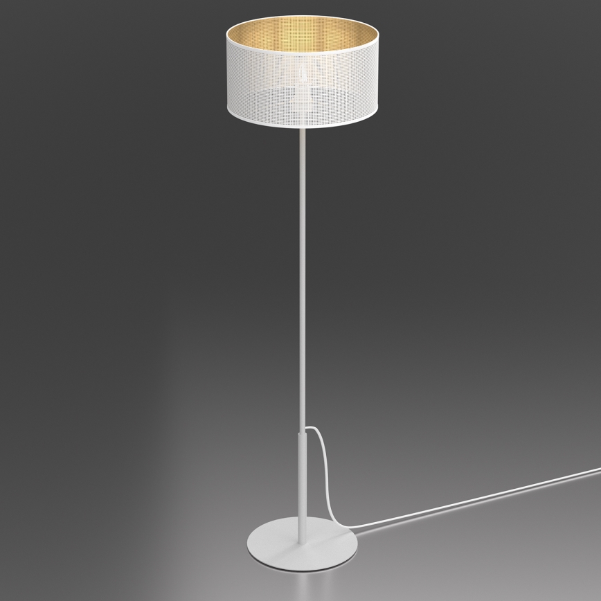 Lampadaire LOFT SHADE 1xE27/60W/230V blanc/doré