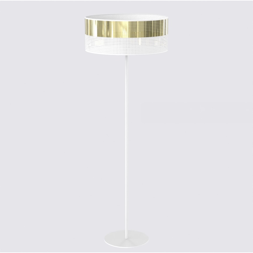 Lampadaire LUX 1xE27/15W/230V blanc/doré