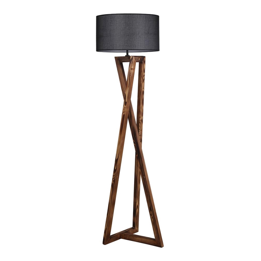 Lampadaire MACKA 1xE27/60W/230V noir/marron