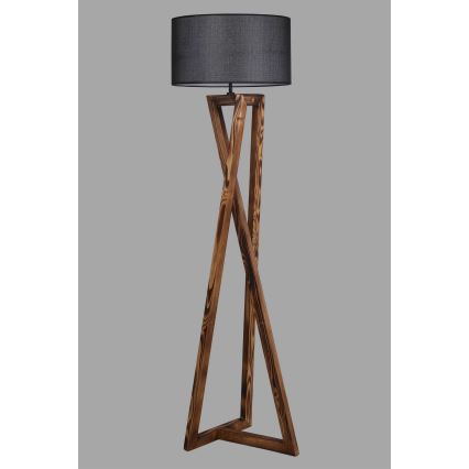 Lampadaire MACKA 1xE27/60W/230V noir/marron