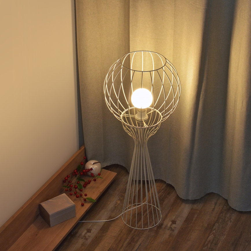 Lampadaire MERCURE 1xE27/15W/230V crème