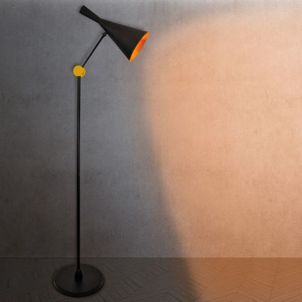 Lampadaire MODERN 1xE27/20W/230V noir