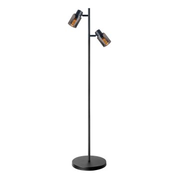 Lampadaire REBECCA 2xE14/8W/230V noir/fumé
