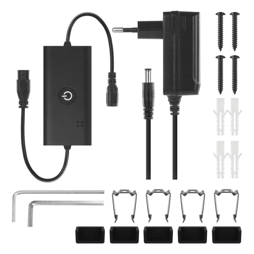 Lampadaire RGBIC à intensité variable GoSmart LED/20W/230V 2700K Wi-Fi Tuya