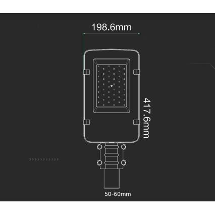 Lampadaire SAMSUNG CHIP LED/30W/230V 6400K IP65