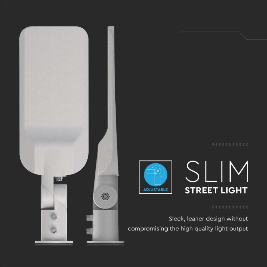 Lampadaire SAMSUNG CHIP LED/30W/230V 6500K IP65 gris