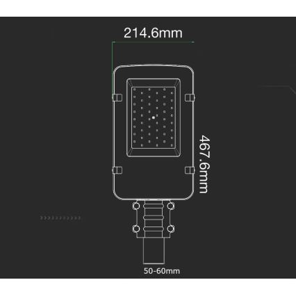 Lampadaire SAMSUNG CHIP LED/50W/230V 4000K IP65