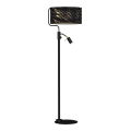 Lampadaire SENSO 1xE27/40W/230V + 1xGU10/7W noir