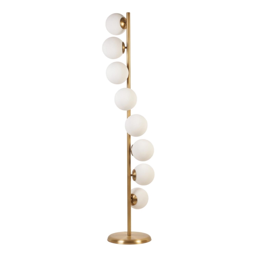 Lampadaire SIMAY 8xE27/40W/230V doré/blanc