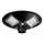 Lampadaire solaire à intensité variable avec détecteur LED/15W/6V 11000 mAh 6500K IP65 noir + Télécommande