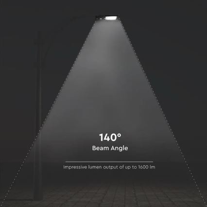 Lampadaire solaire avec détecteur LED/15W/7,4V 4000K IP65 10800 mAh