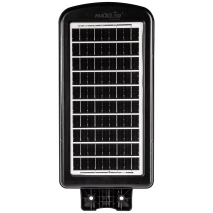 Lampe solaire à intensité variable avec détecteur LED/180W/6V 6500K IP65 noir + Télécommande