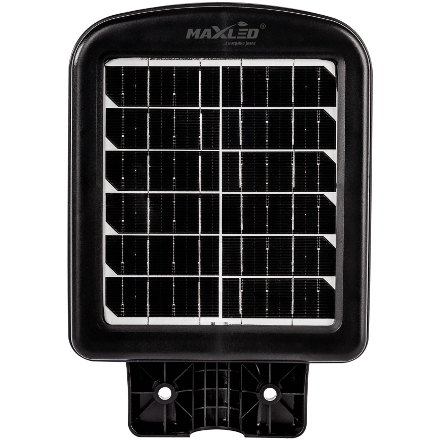 Lampadaire solaire à intensité variable avec détecteur LED/60W/6V 5500 mAh 6500K IP65 noir + Télécommande