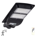 Lampadaire solaire avec détecteur STREET 2xLED/6W/3,2V 12000 mAh IP65 + Télécommande