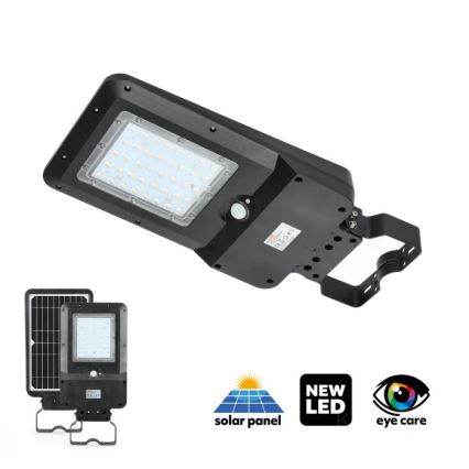 Lampadaire solaire LED avec capteur STREET LED/15W/7,4V 4000K IP65 5400 mAh