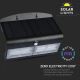 Lampadaire solaire LED avec détecteur LED/7W/3,7V 4000K IP65 noir