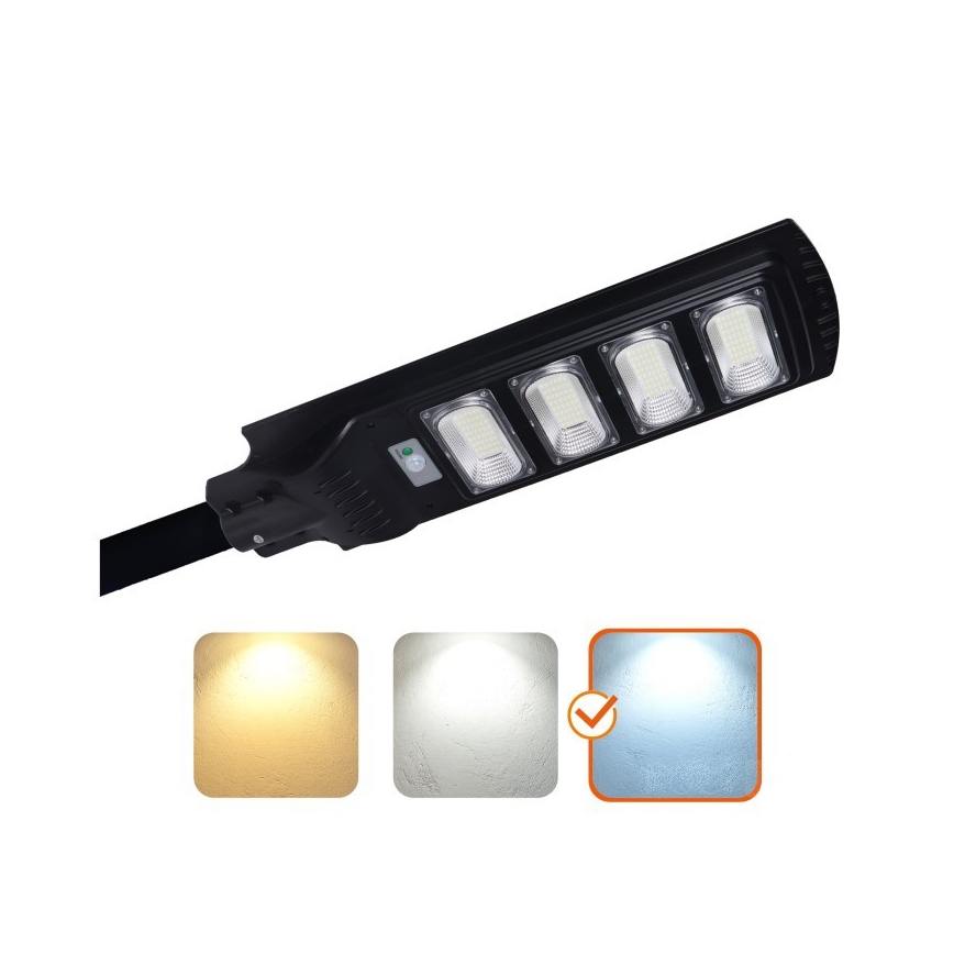 Lampadaire solaire extérieur dimmable URBI LED/11W/3,2V 6500K 15000 mAh IP54 avec capteur + télécommande