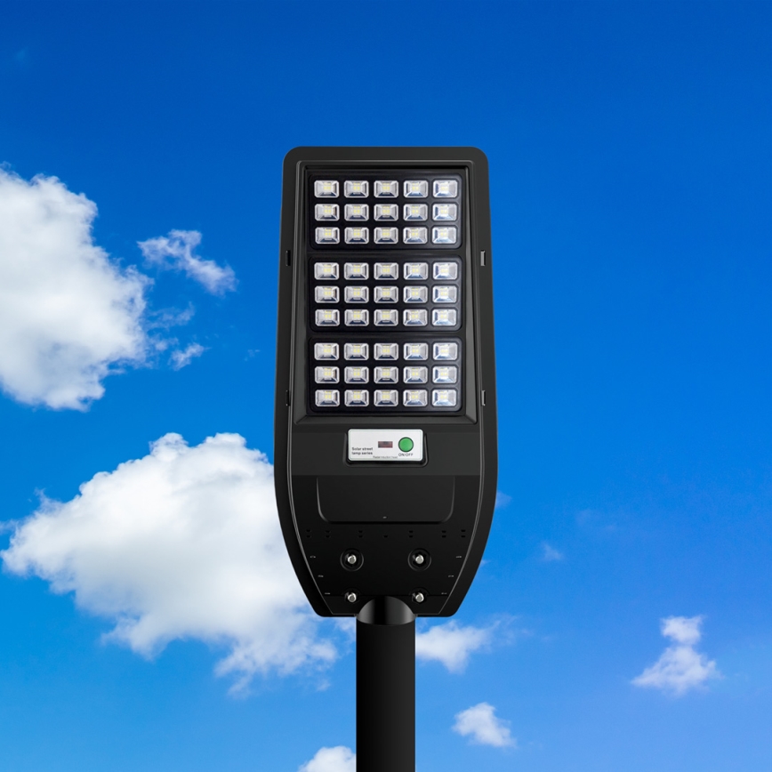 Lampadaire solaire LED VIA 100W/10000 mAh 3,2V 6000K IP54 + télécommande