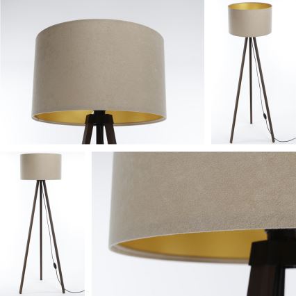 Lampadaire STANDART 1xE27/60W/230V beige/marron